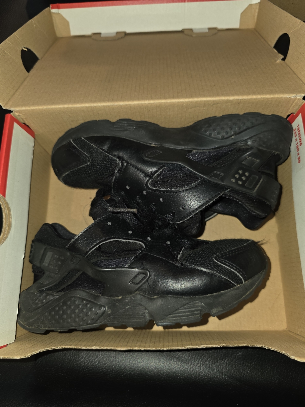 Nike Huarache Run Kids Black Low-Top Sneaker